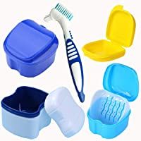Estuche de Dentadura-Fadaar 5pcs Cepillo de Dentadura Caja de Baño Limpieza de Dentadura Caja Para Dentadura Postiza con…